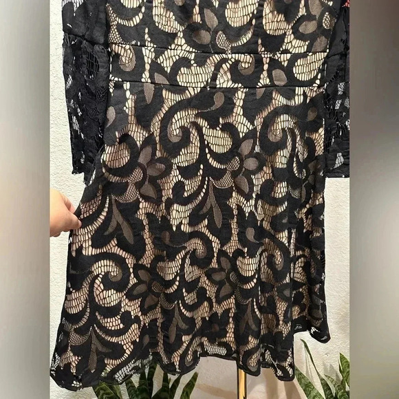 Jessica Howard black lace dress size 6 - Picture 5 of 9